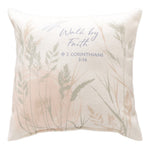 Prairie Floral Climaweave Decorative Pillow - 9"X 9" Outdoor &amp; Indoor Polyester Accent by Manual Woodworkers