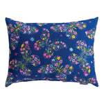Colorful Bee Garden Outdoor Cushion - 18"X13" Climaweave Polyester Lumbar Accent by Manual Woodworkers