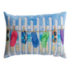flip flop clothesline pillow