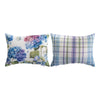 blue lumbar pillow
