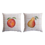 Juicy Decorative Pillow - 18"x18" Climaweave Polyester Indoor Outdoor Accent Cushion by Manual Woodworkers