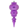 Vickerman N150669DSV 14" Orchid Shiny Finial Christmas Ornament Uv Treated With Drilled And Wired Cap