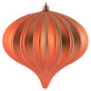 Vickerman N151271DMV 5.7" X 5.5" Coral Matte Onion Christmas Ornament Uv Treated Set Of 3