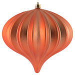 Vickerman N151271DMV 5.7" X 5.5" Coral Matte Onion Christmas Ornament Uv Treated Set Of 3