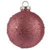 Vickerman N185245 4.75" Mauve Ice Ball Ornament
