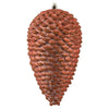 Vickerman N187371D 10" Coral Matte Glitter Pinecone Christmas Ornament Pack Of 2