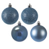Vickerman N590629 2.4" Periwinkle 4-Finish Ball Ornament Assortment 24 Per Box