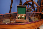Nautical Brass Binocular – 2.25in Height – Mother of Pearl Detailing