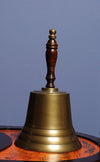 Hand Bell – 6 Inch Brass Bell – 11" Height Nautical Decor