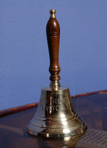 Fire Last Call Hand Bell – Antique Brass Finish – 10.5