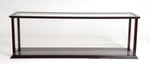 Large Cruise Liner Display Case – Fits 40" Ship Models, Plexiglass Panels, Dark Mahogany Finish, 43" Interior By Old Modern Hnadicrafts