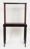 Display Case – Small Mahogany Wood – 51.75in Height – Plexiglass Panels for Models