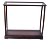 Display Case for Midsize Tall Ship Classic Brown – 31.5 in – Hardwood Frame with Clear Panels