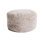 Decorative Indoor Shorn Curly Sheepskin Ottoman 12"x24" – By Auskin