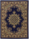 Radici Castello Rectangular/Round Indoor Rugs/Runner, Navy