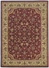 Radici Castello Rectangular/Round Indoor Rugs/Runner, Burgundy