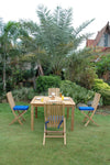 Anderson Teak Set-105A Windsor Comfort Chair 7-Pieces Folding Dining Set