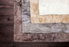 Indoor Area Rug with Natural Alpaca Fur Top in Ivory