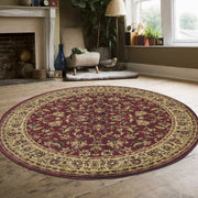 Radici Castello Rectangular/Round Indoor Rugs/Runner, Burgundy