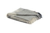 Recycled Alpaca & Wool Plaid Throw Blue & Grey 59" x 73" – Oversized Cozy Winter Throw Blanket for Indoor Use by Auskin