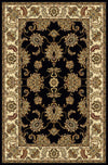 Radici Noble Rectangular Indoor Rugs/Runner, Black