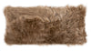 Butterscotch sheepskin bolster pillow 30 x 8