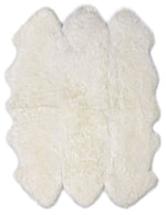 Long Wool Sheepskin Rug 64"x71" – Natural Wool Area Rug with Plush Long Pile Indoor Decor By Auskin