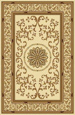 Radici Noble Rectangular Indoor Rugs/Runner, Ivory