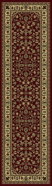 Radici Castello Rectangular/Round Indoor Rugs/Runner, Burgundy