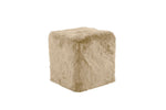 Longwool Sheepskin Ottoman – 20"x20"x22" Plush Shearling Cube with Foam Core for Indoor Seating By Auskin