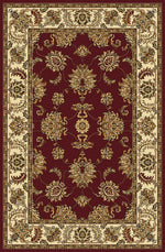 Radici Noble Rectangular Indoor Rugs/Runner, Burgundy