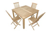 Anderson Teak Set-104 Windsor Classic Chair 7-Pieces Folding Dining Set