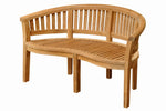 Anderson Teak BH-005CT Curve 3 Seater Bench Extra Thick Wood