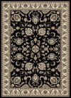Radici Alba Rectangular Indoor Rugs/Runner, Black