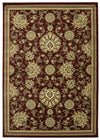 Radici Castello Rectangular Indoor Rugs/Runner, Burgundy