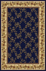 Radici Noble Rectangular Indoor Rugs/Runner, Navy