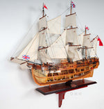 10 in Wall Mount Display – Wooden Supports for Ship Model Installation