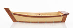 Wooden Sushi Boat Serving Tray – 3.37 in – Handmade Natural Wood Nautical Tray By Old Modern Handicrafts