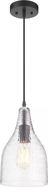 Fine Art Lighting Matte Black Pendant – Modern Ceiling Fixture