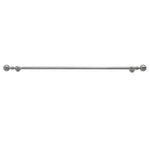 CommonWealth Home Fashions Blackout Curtain Rod Extendable 72"-144" Nickel