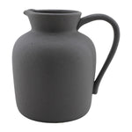 Sagebrook Home 17052-03 Ceramic, 7" Pitcher Vase, Gray