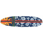 Homefires Surfboard Hawaiian Navy Runner Rug, 20"x72" – Coastal Tropical Floor Accent with Surf-Inspired Design for Indoor Spaces