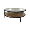Sagebrook Home 17393 Wood/Marble, 34X14" Coffee Table, Brown/White