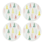 ceramic Christmas plate set
