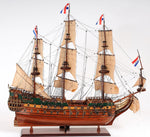 Handcrafted Friesland Model Ship – 26 in Decorative Wooden Vessel