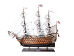 HMS Victory Ship Model – Limited Edition Full Sails – 27" H Fully Assembled By Old Modern Handicrafts