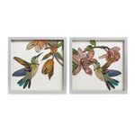 1. Hummingbird Paper Artwork Set of 2 With Vivid Colors and 15.75 Inch Square Frames by [Brand Name]