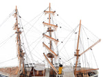 RRS Discovery 26 Inch – Plank on Frame Wooden Ship – Maritime Collector Decor