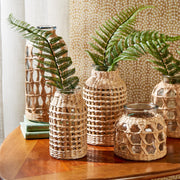 Woven Paper Rope Vase Set of 5 With Water Tight Glass Inserts for Fresh Flowers by [Brand Name]