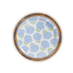 Handcrafted Mango Wood Trays – Set of 2 Floral Round Trays – 2 Inch High by [Brand Name]